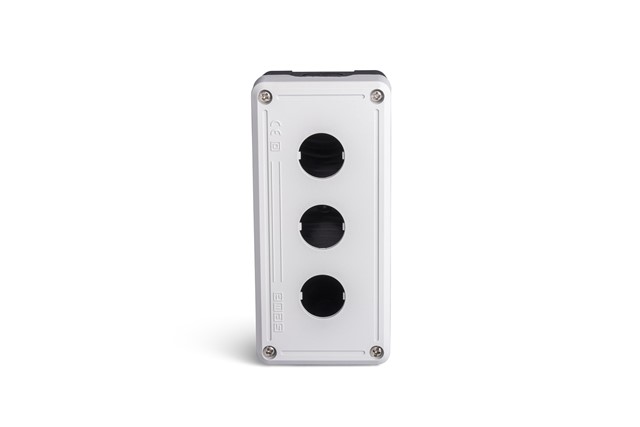 PY Series Plastic 3 Holes EMPTY Grey-Black Control Box